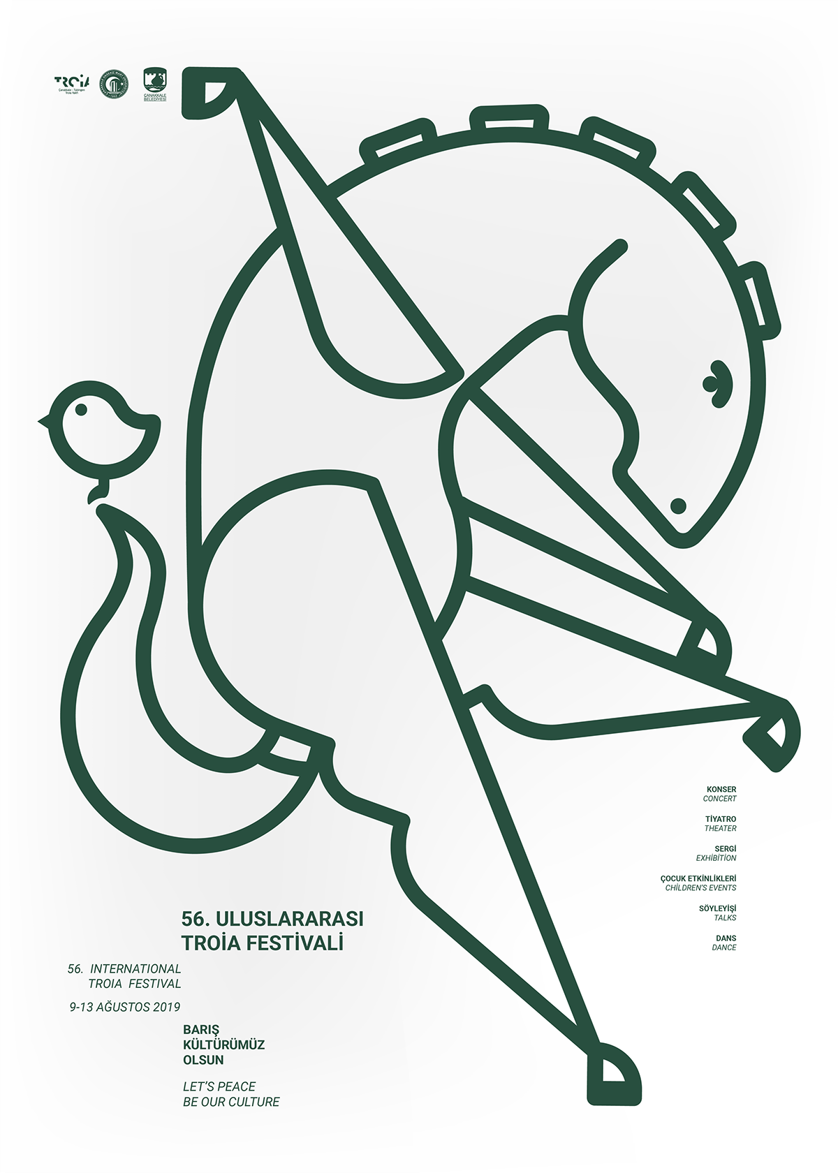poster ILLUSTRATION  graphic design  typography   digitalart visualgraphc troiahorse posterdesign canakkale