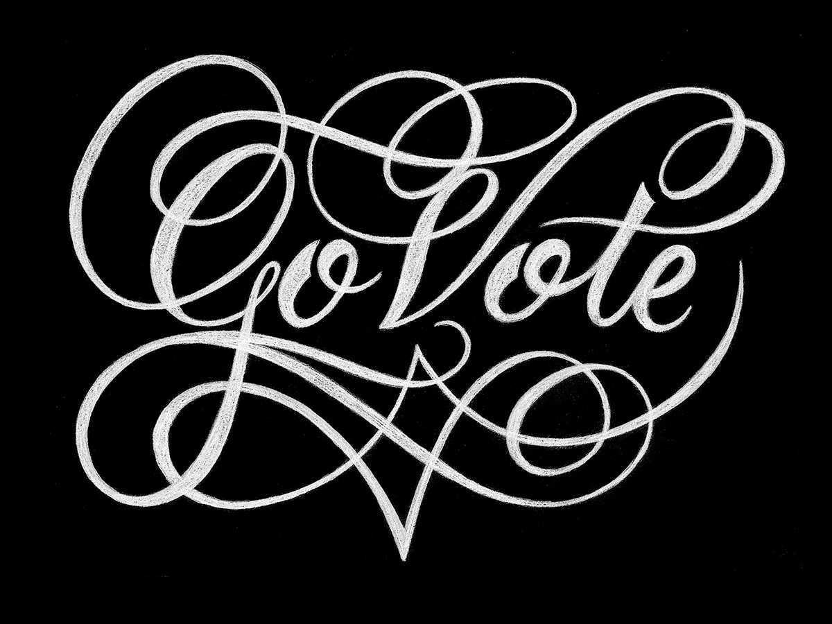 lettering type Logotype Mtv Election voting govote