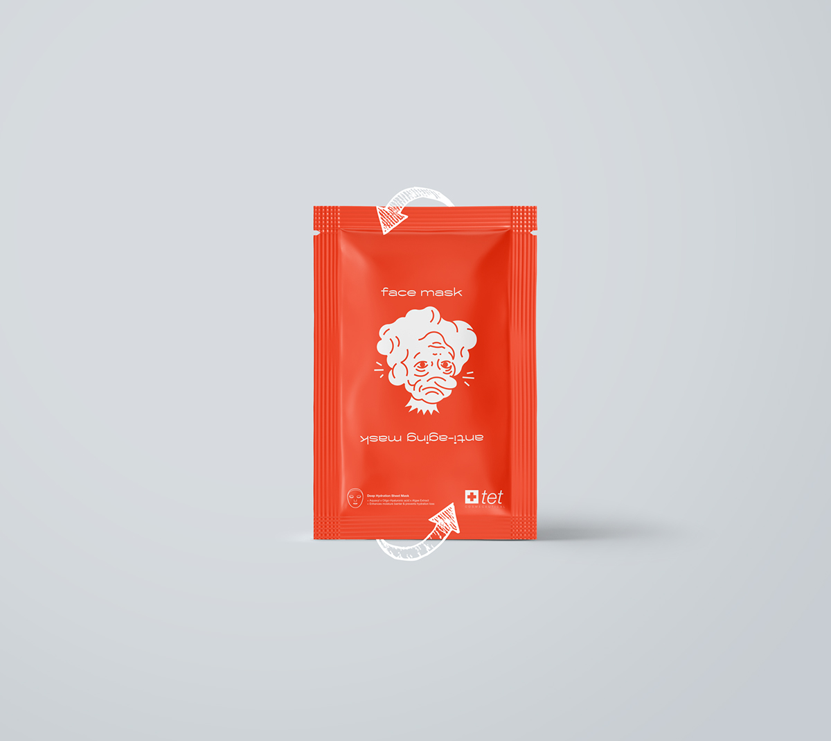 face mask orange ILLUSTRATION  line cosmetics Health icons logo Packaging