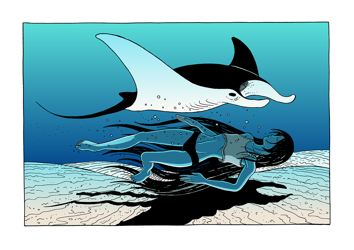squidology squidologi jarre tangerine Dream sea Ocean orca Whale manta ray osirunet girl freediving diving underwater