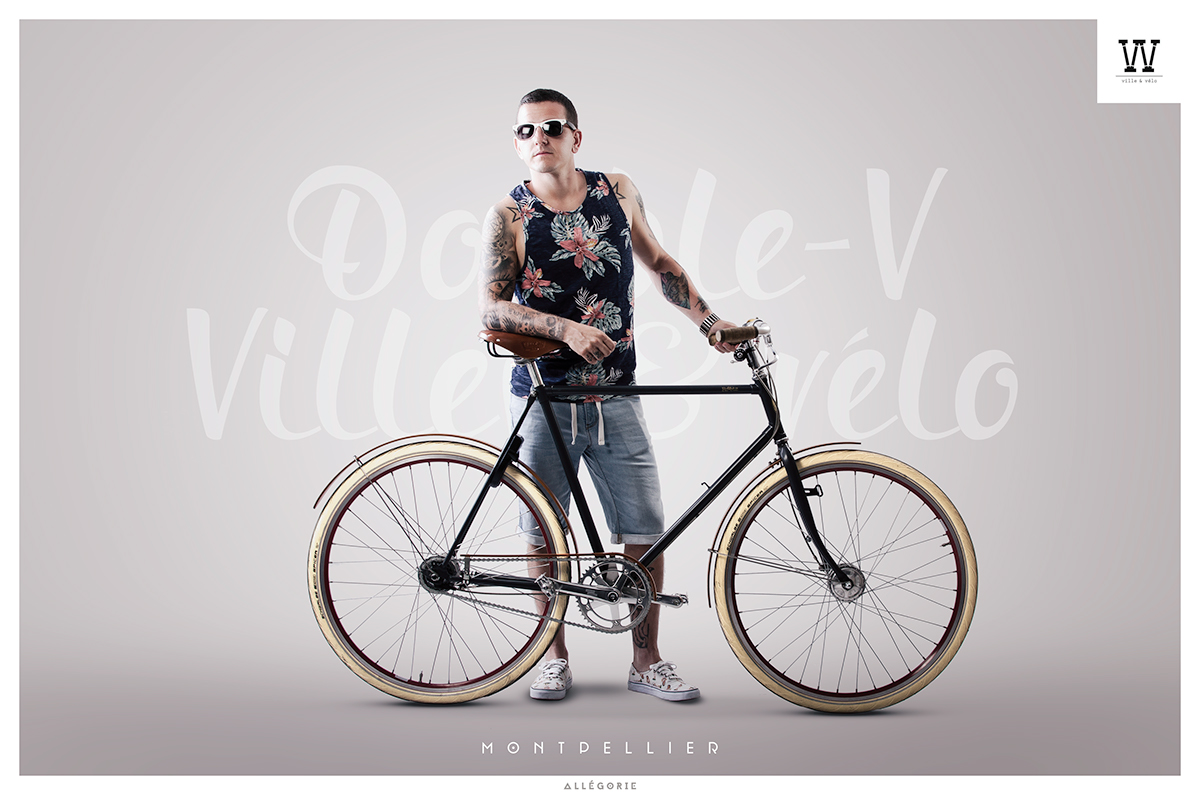 Bike Photography  lettering montpellier graphism Fashion 