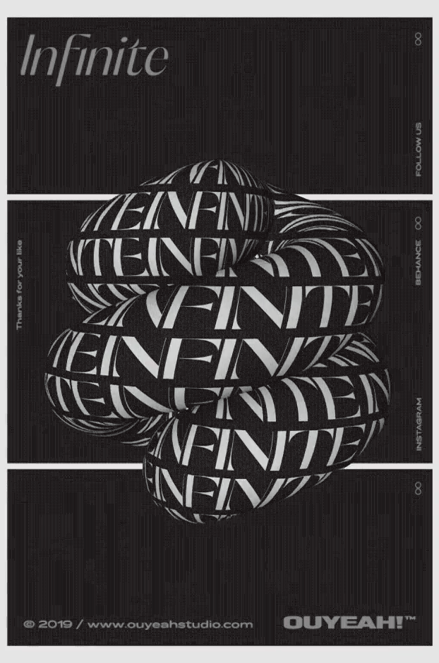 isntagram poster animatedposter aftereffects cinema4d 3D concept experiment typography  