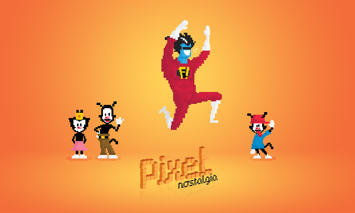 Pixel art Pixel Nostalgia pixel superheroes dc tnmt x-men freakazoid comics geek art Fan Art 8 bit 16 Bit vector