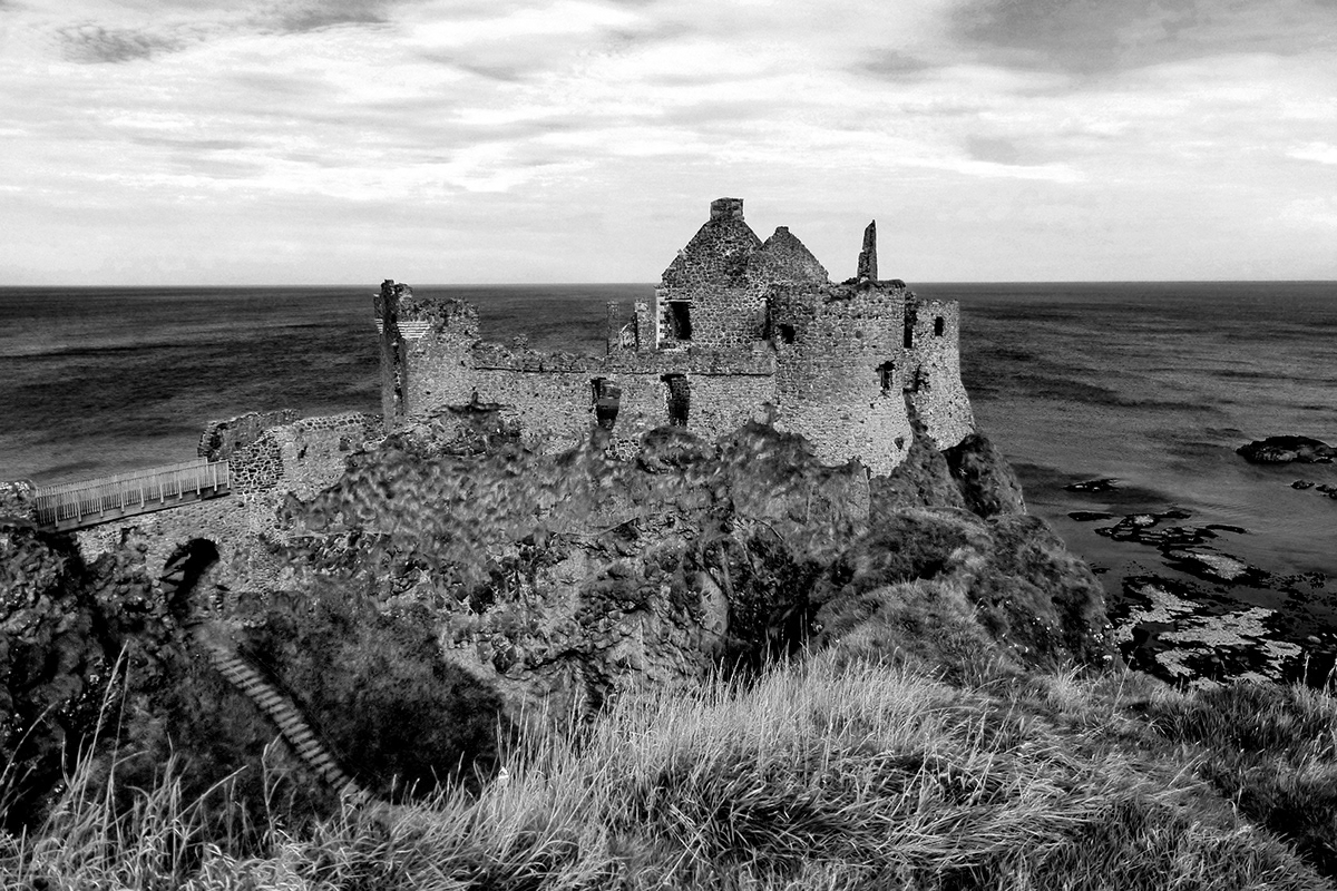 black and white monochrome Landscape Travel Nature lighthouse Castle Dark Hedges Northern Ireland slemish