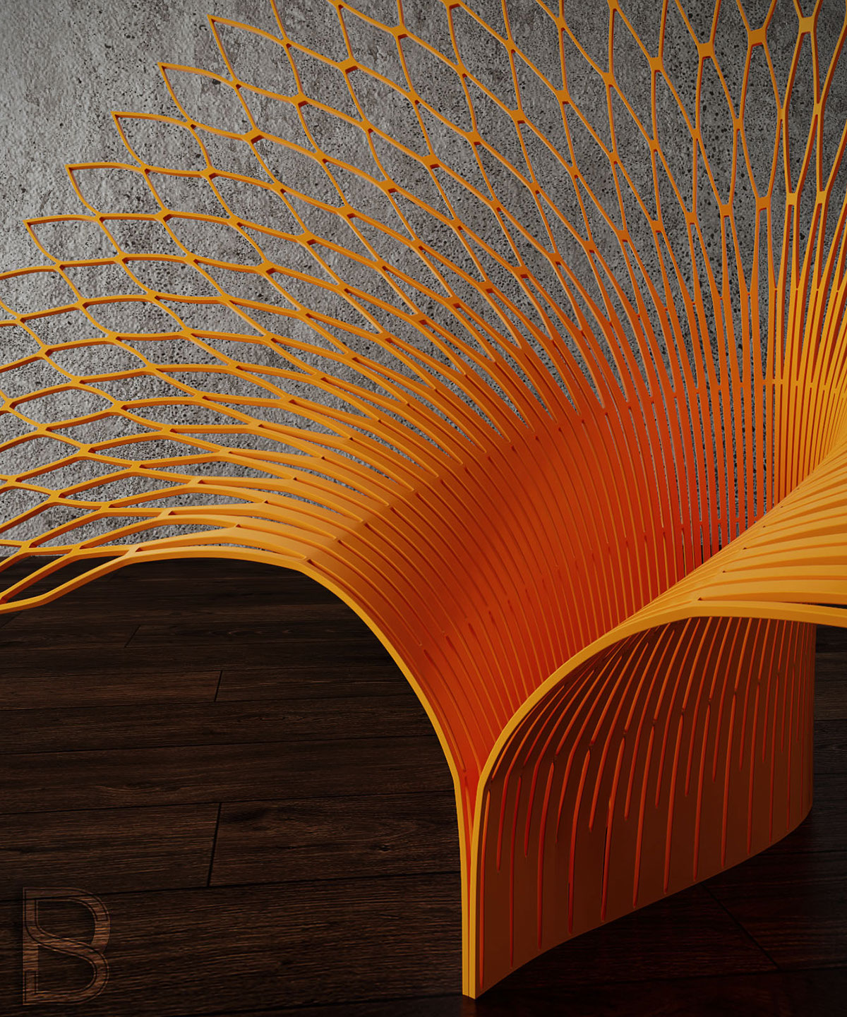 chair furniture 3D peacock uufie seating PEACOCK-L