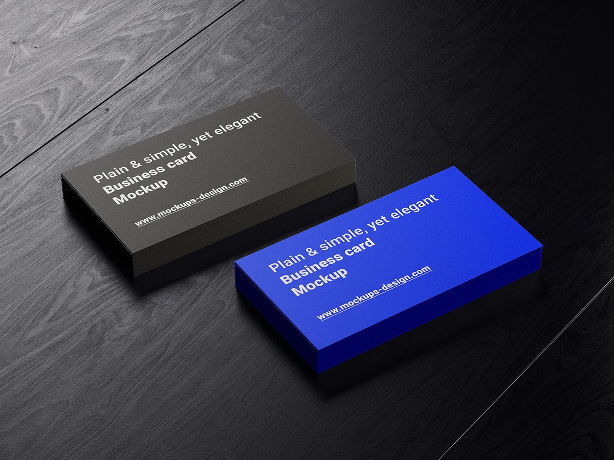 Business Cards Mockup wood psd photoshop download freebie material