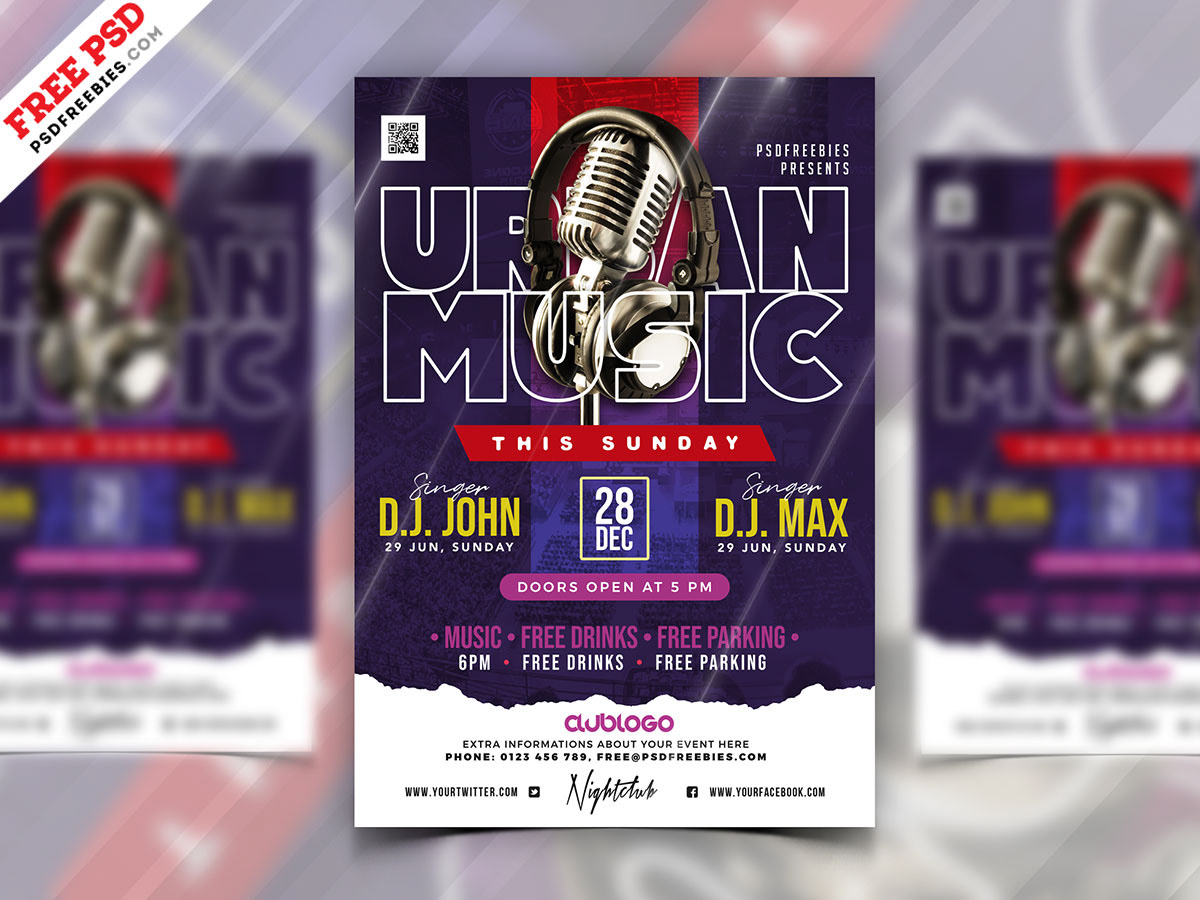 event flyer free design FREE flyer free psd music event party flyer photoshop print psd psd template