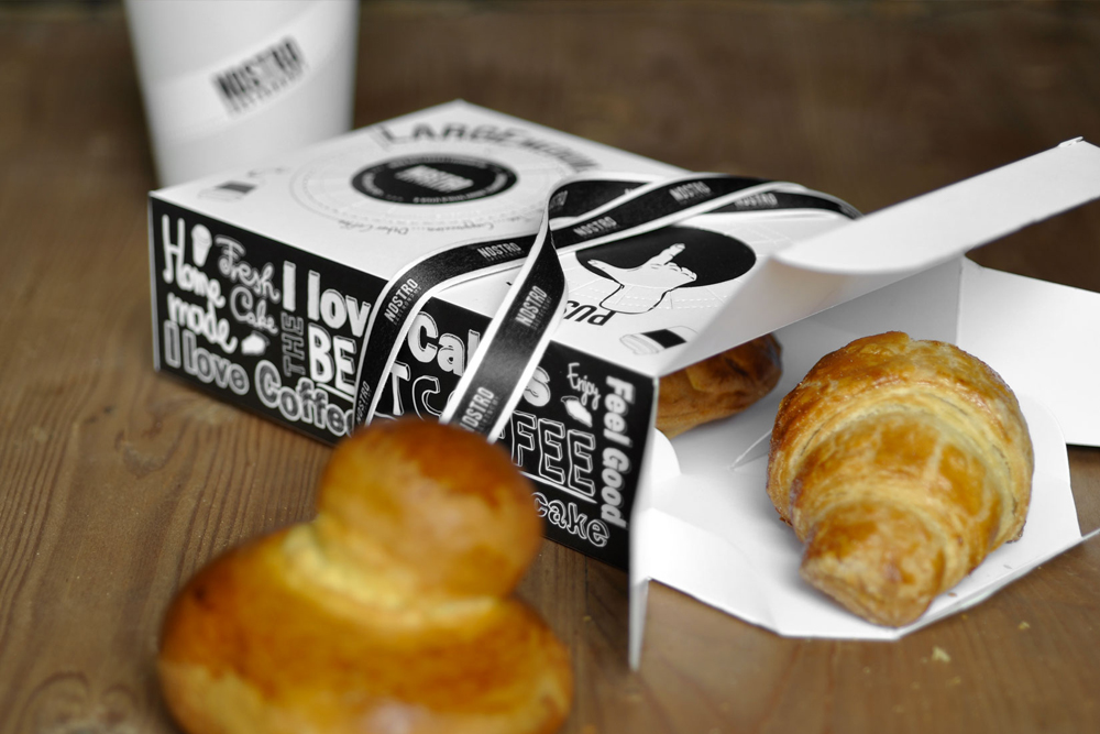 Coffee black and white drawn Playful bakery Graphasel Graphasel Design Studio