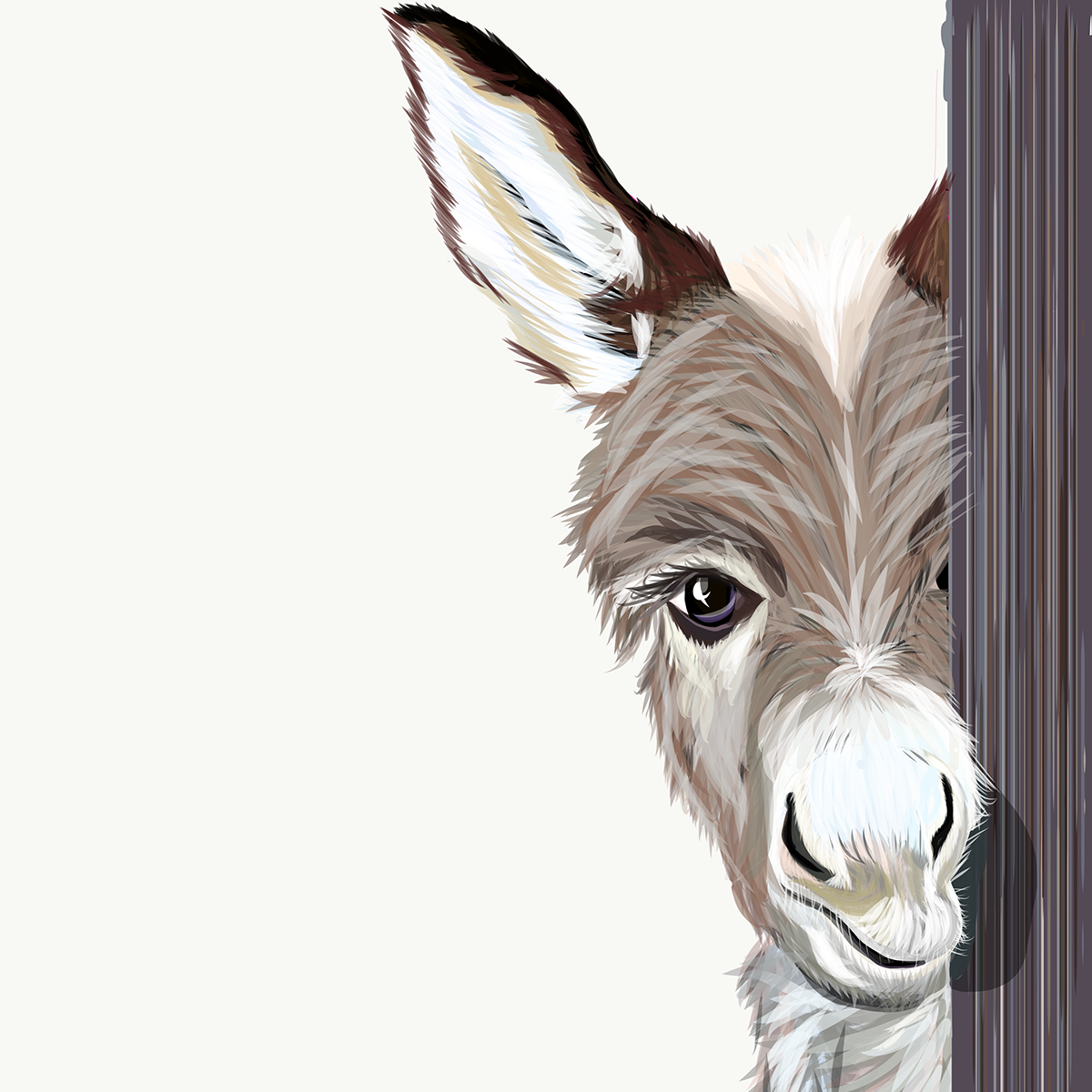 olbap olbap design olbapdesign donkey ILLUSTRATION farm animals Digital Art...
