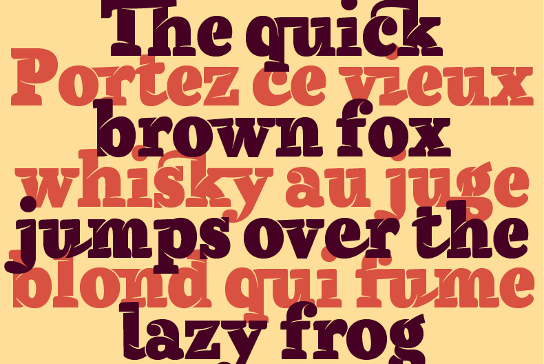 typography   Fun black bold cool Display Ligatures Headline modern poster serif slab western