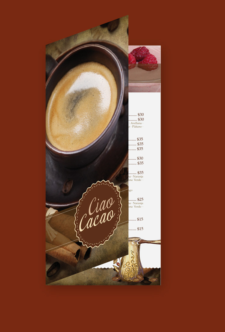 logo menu flyer Coffee cafe redesign