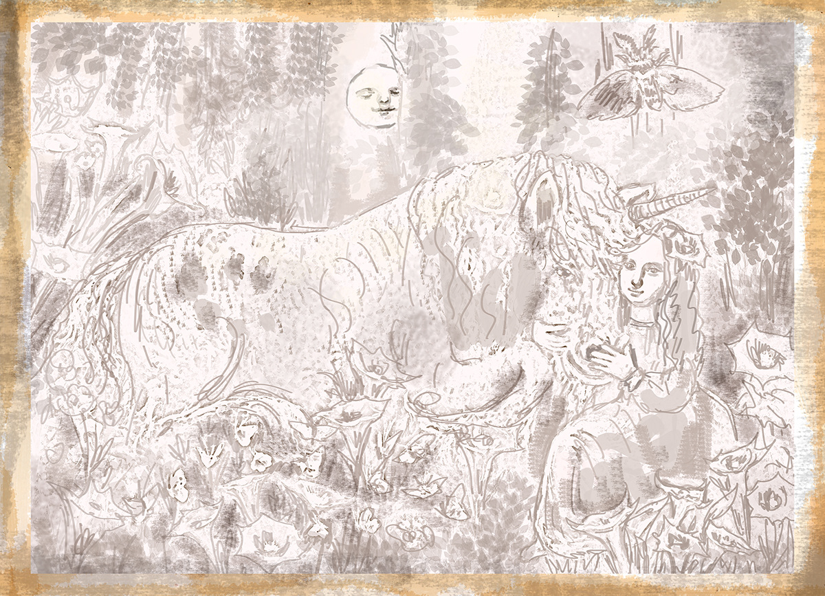 fantasy art digital illustration adobe illustrator unicorn concept art fantasy mythology Folklore