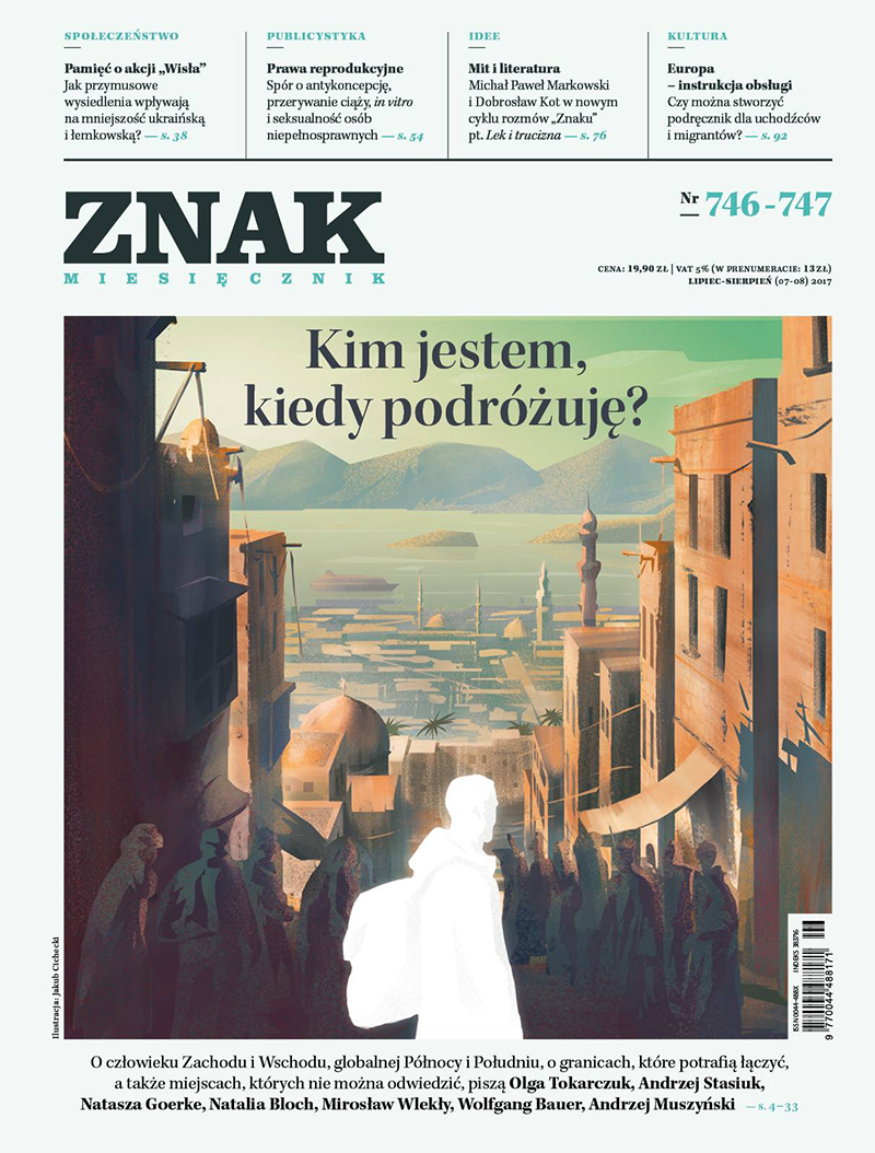 znak ILLUSTRATION  middle east Cover Art crowd tokarczuk editorial light colors