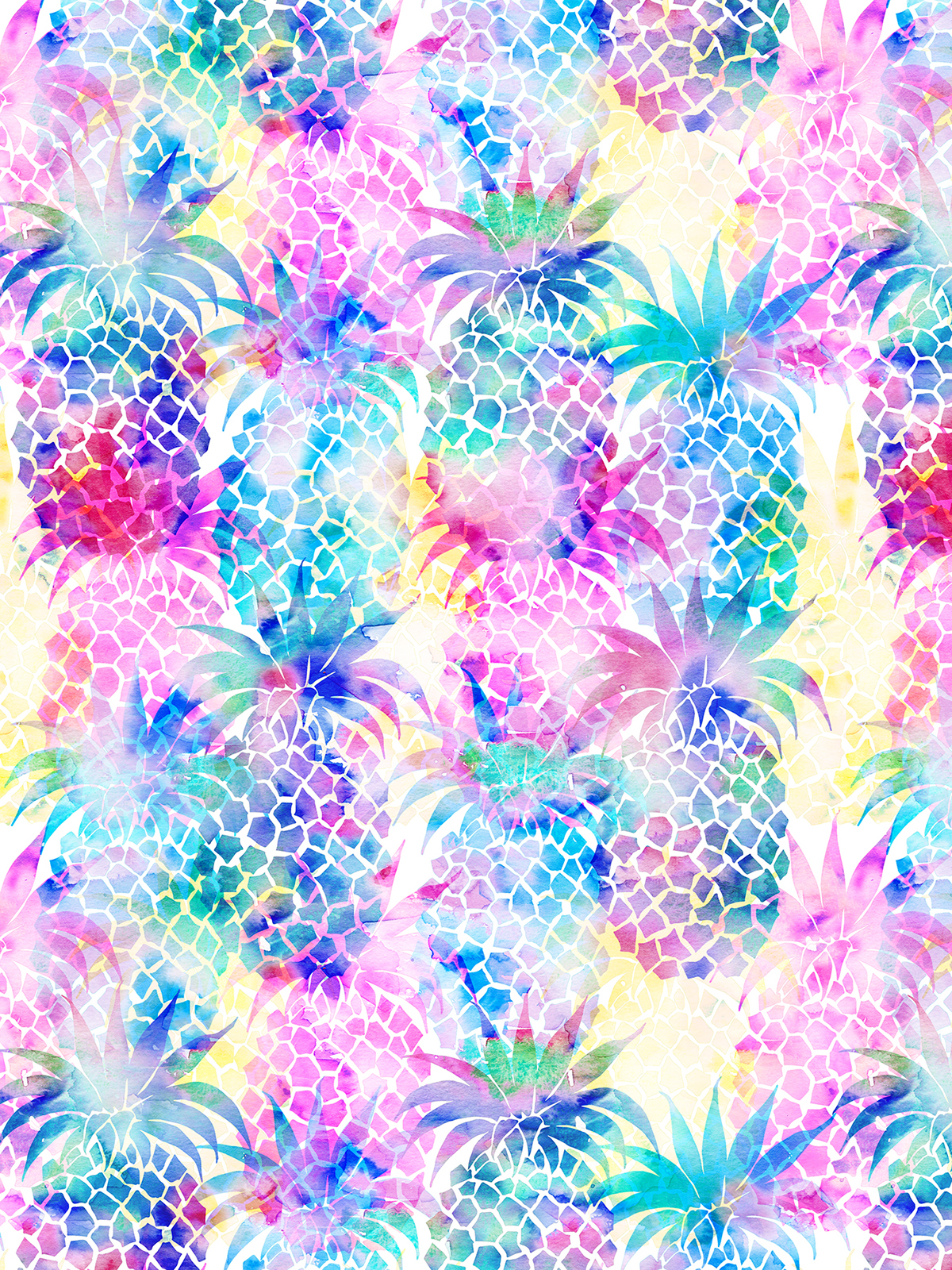 Pineapple pattern print Tropical tropics coversational beach summer