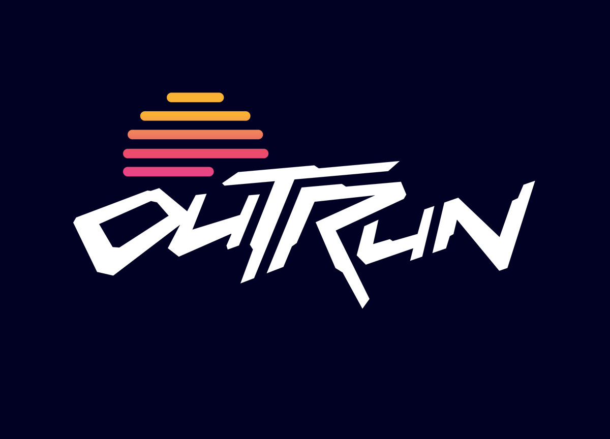 1980s art branding  design ILLUSTRATION  logo Outrun Retro Synthwave typography  