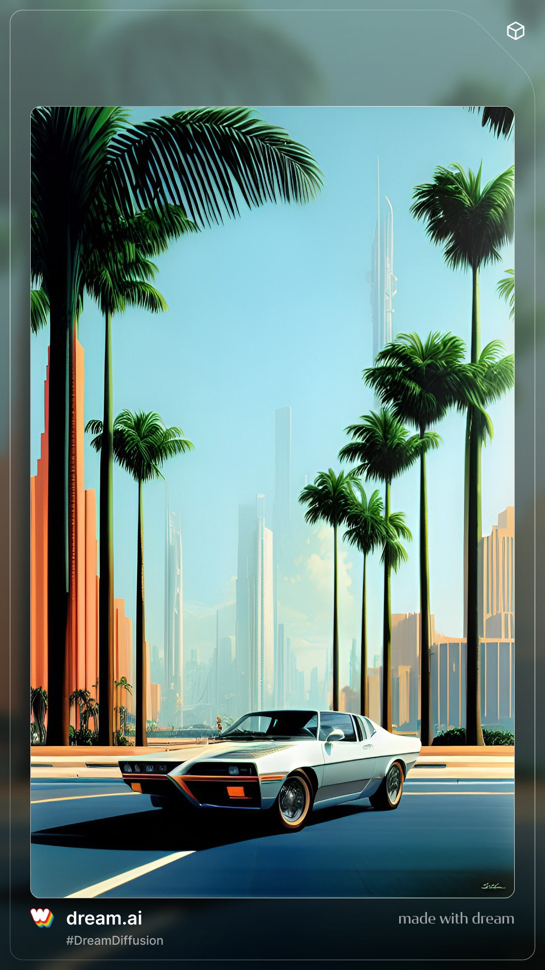 ai artificial intelligence car design city design retrofuturism retrofuturistic Sportscar Syd Mead vintage