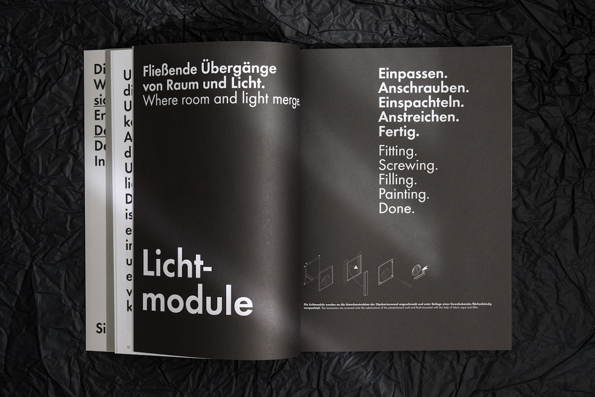 Catalogue editorial installation Interior light