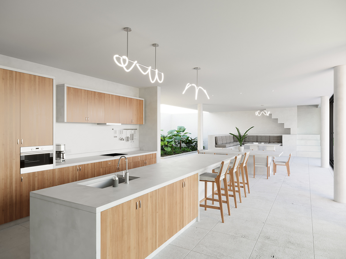 3D 3ds max architecture archviz CGI corona Interior kitchen design Render visualization