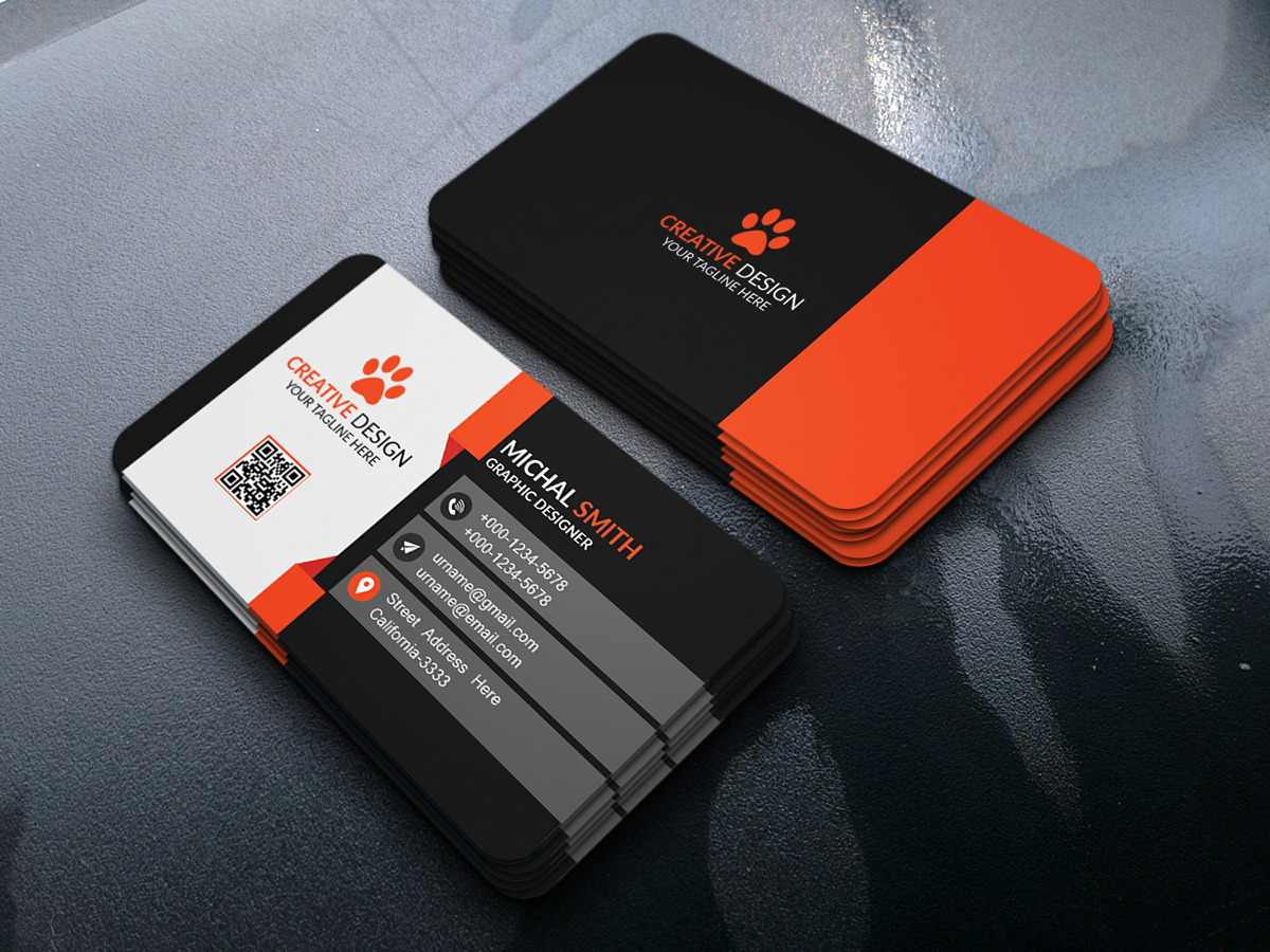 Business Card Design (FREE PSD) on Behance Intended For Business Card Size Photoshop Template