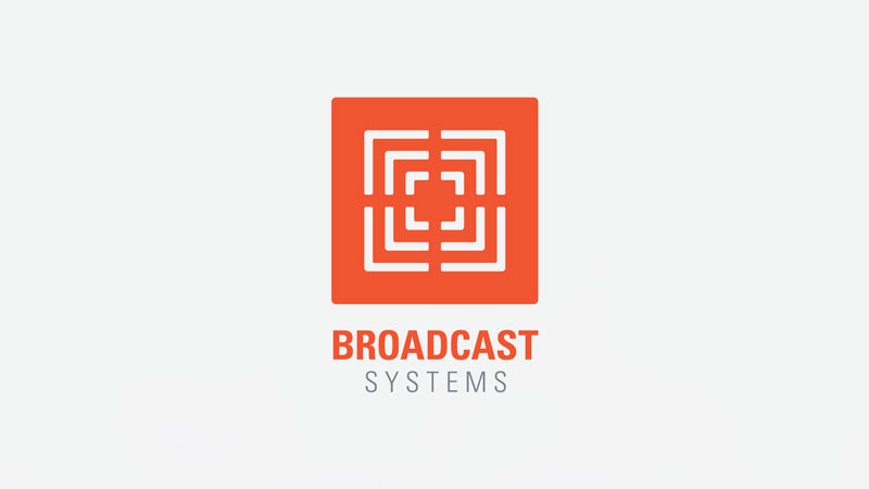 Broadcast Systems communication Icon  logo  branding