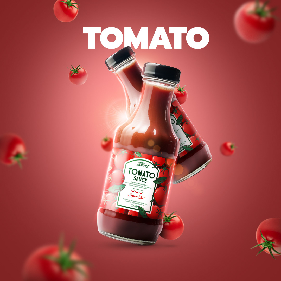 Social media post Socialmedia Advertising  peanut butter Tomato Food  Packaging restaurant Fast food menu