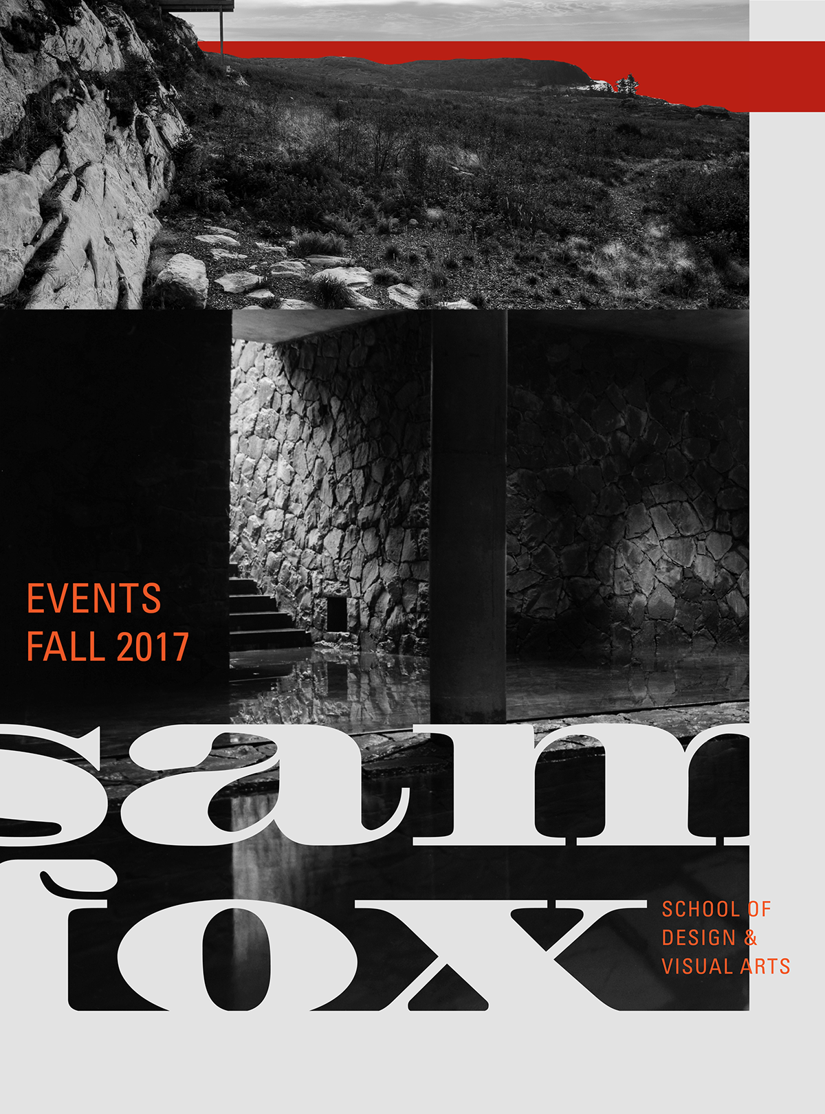 Sam Fox School calendar Events graphic design  fall events calendar Poster Design calendar design to clarity poster