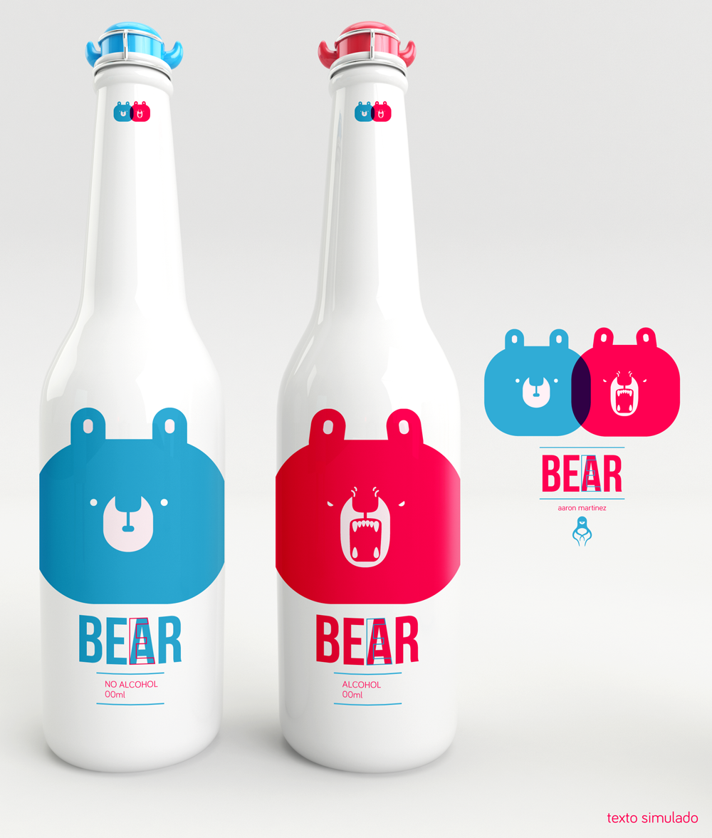 beer bear cool red blue alcohol