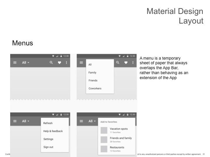 material design presentation Overview UI ux android google