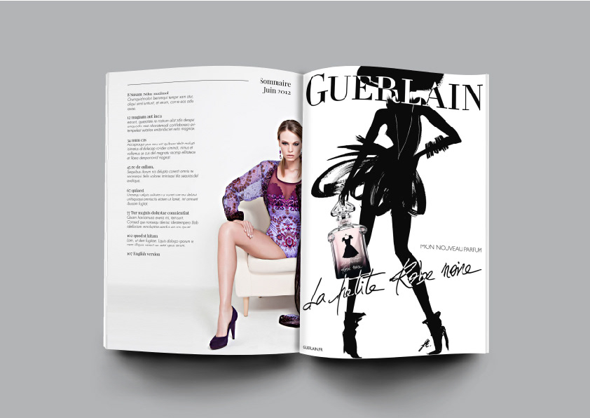 magazine editorial design  print Fashion  look