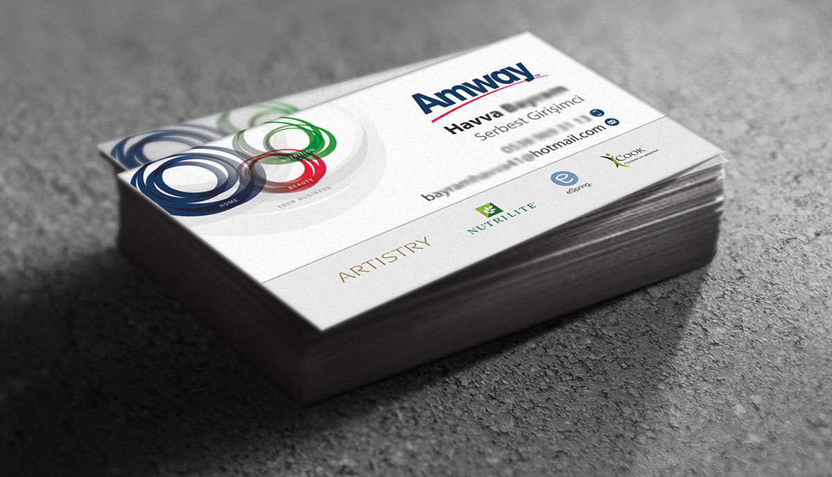 amway business card
