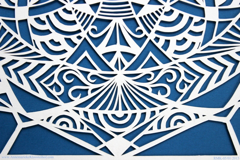 geometric shapes organic papercutting paper-art Paper cutting paper paper art annemarieke kloosterhof snowflake winter White blue design Mandala