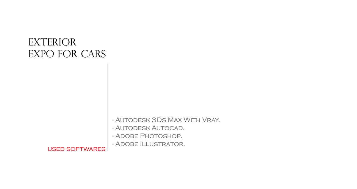 3D design visualization creative expo Cars