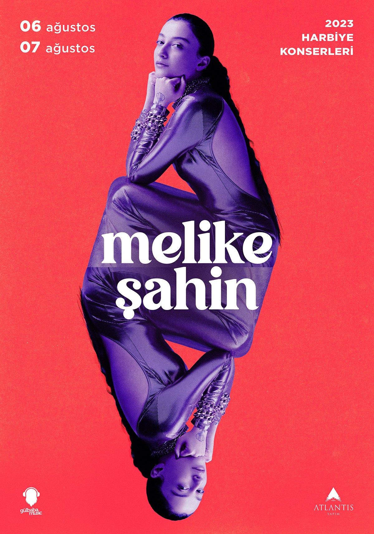 concert poster music artwork berkcan okar yer creative Singer harbiye konser Melike Şahin