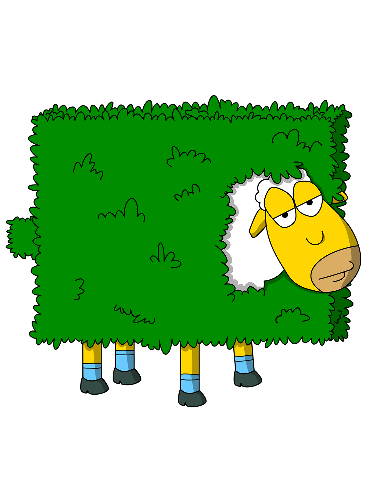 sheep mouton ILLUSTRATION  Digital Art  Character design  digital illustration cartoon simpsons art buisson