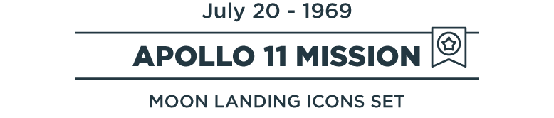 Icon the noun project noun project visual design Apollo apollo 11 moon Moon landing july 1969 july NEIL ARMSTRONG buzz aldrin Michael Collins nasa genuine icons