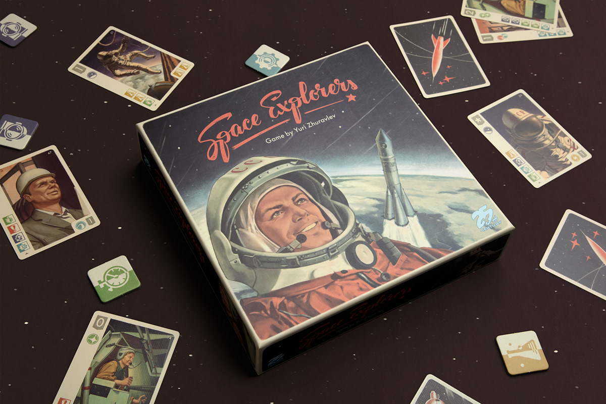 60s Astronautics ILLUSTRATION  Retro Space  vintage