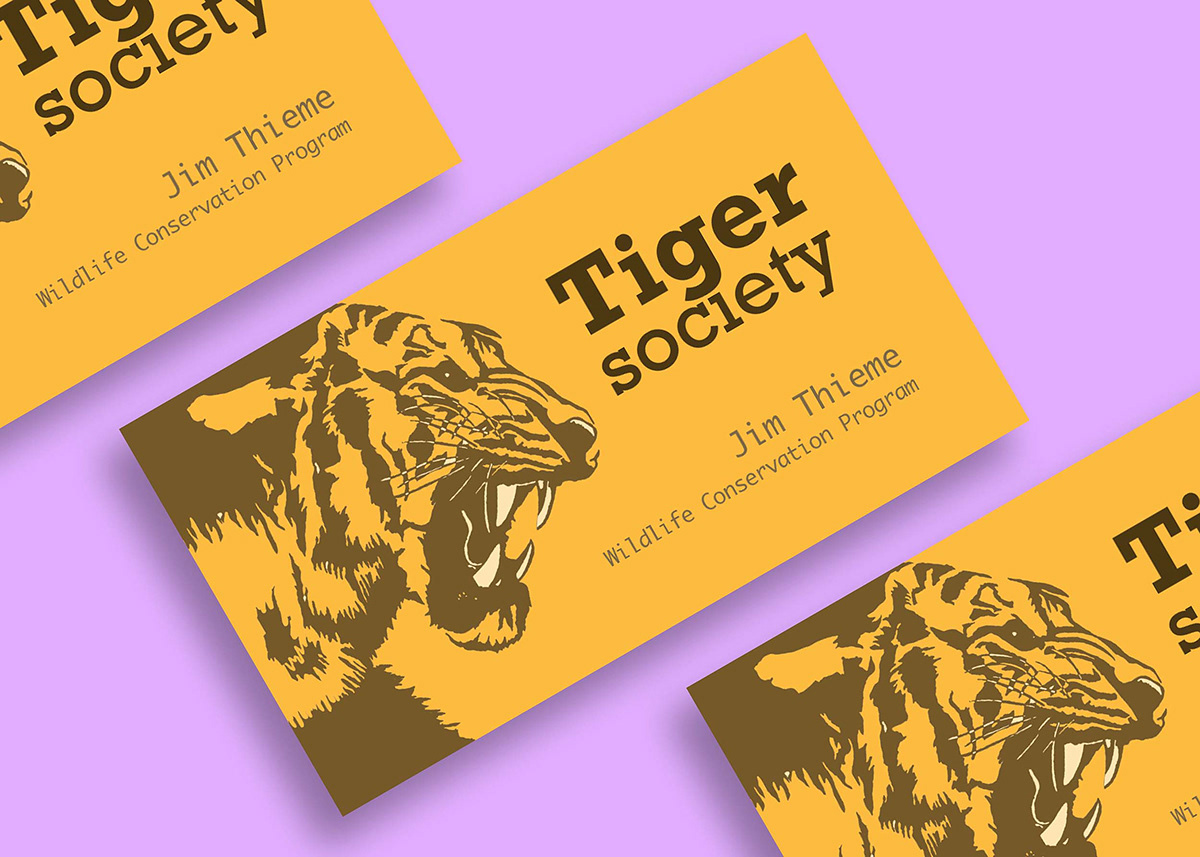 business cards design finance Mockup mockups Nature tiger