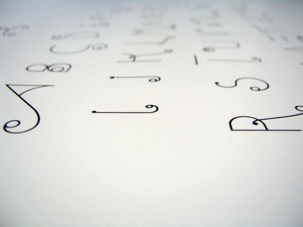 font slide circles Character Typeface decorative type design greek alphabet diaplay