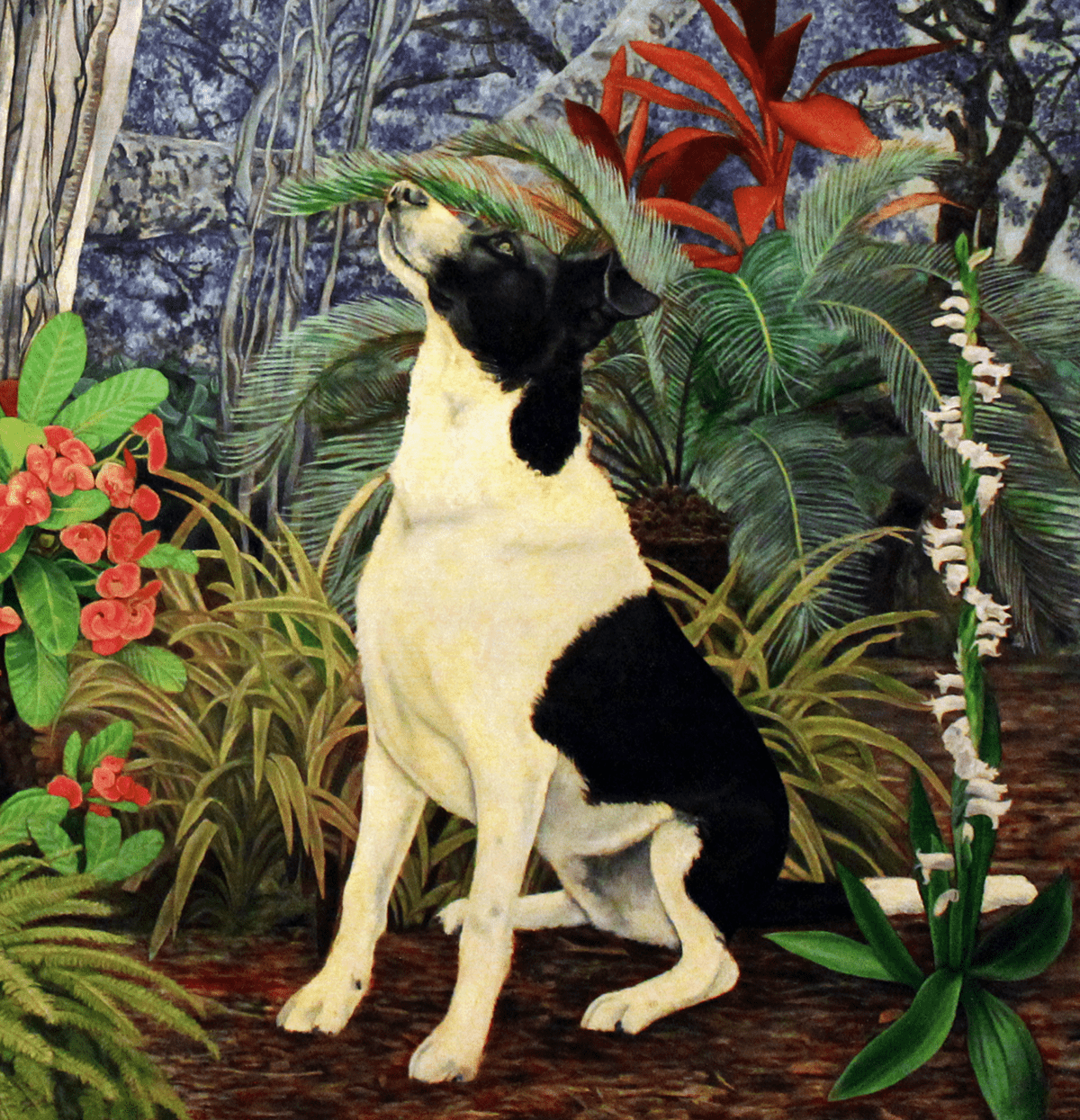 dog portrait ILLUSTRATION  Oil Painting painting  