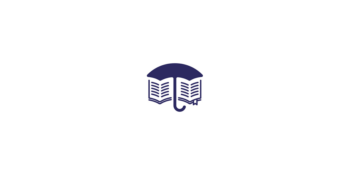 Book umbrella logo