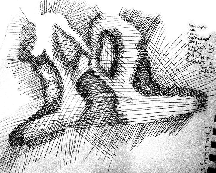 lines  ink  pen  drawing