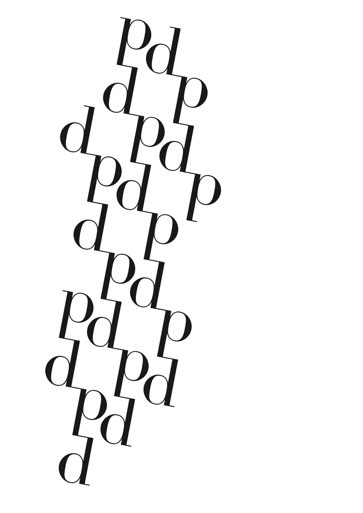 Typographic Design pattern black and white Didot Futura adobe garamond pro helvetica