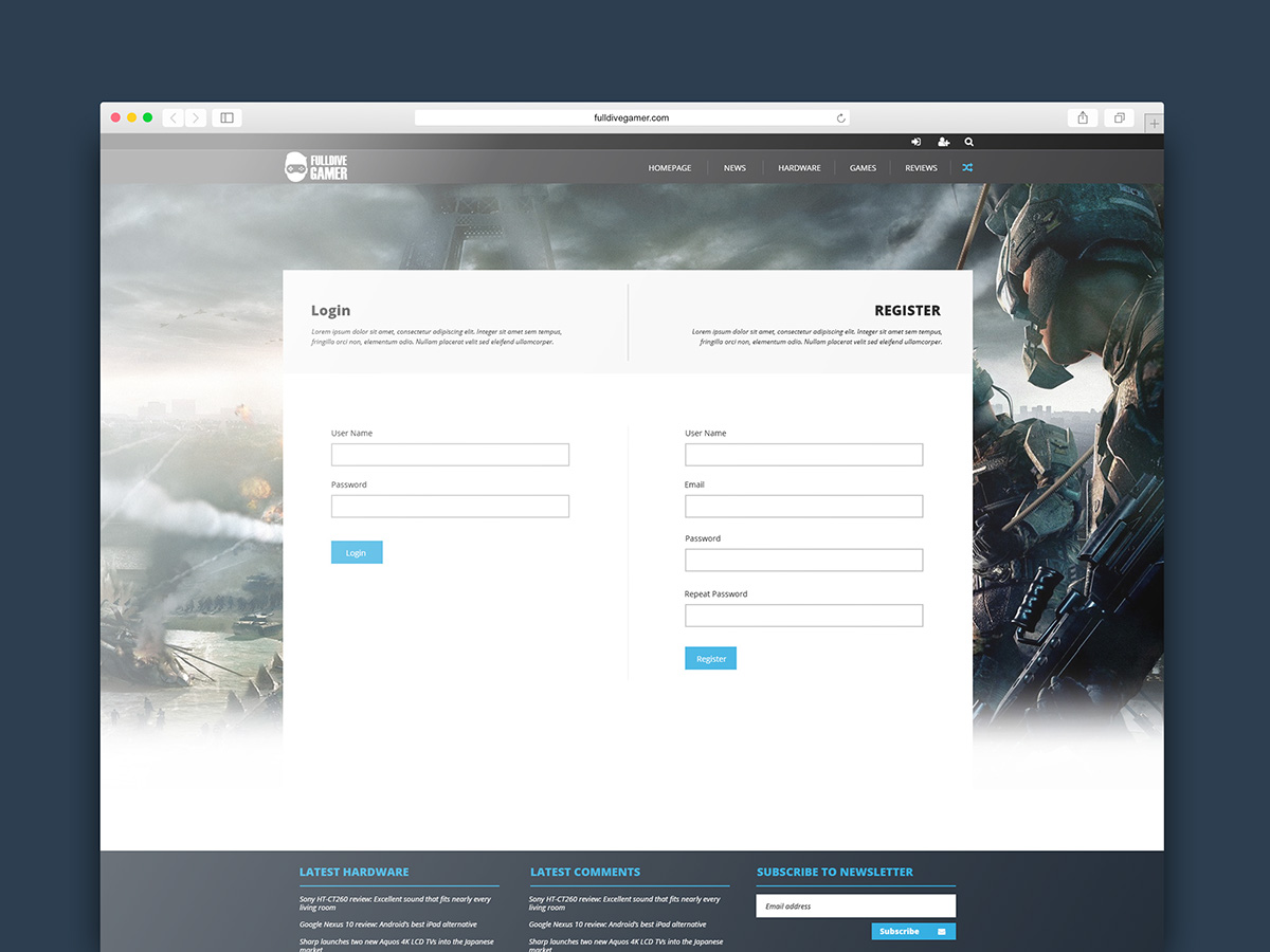 design wordpress custom design Gaming portal community website