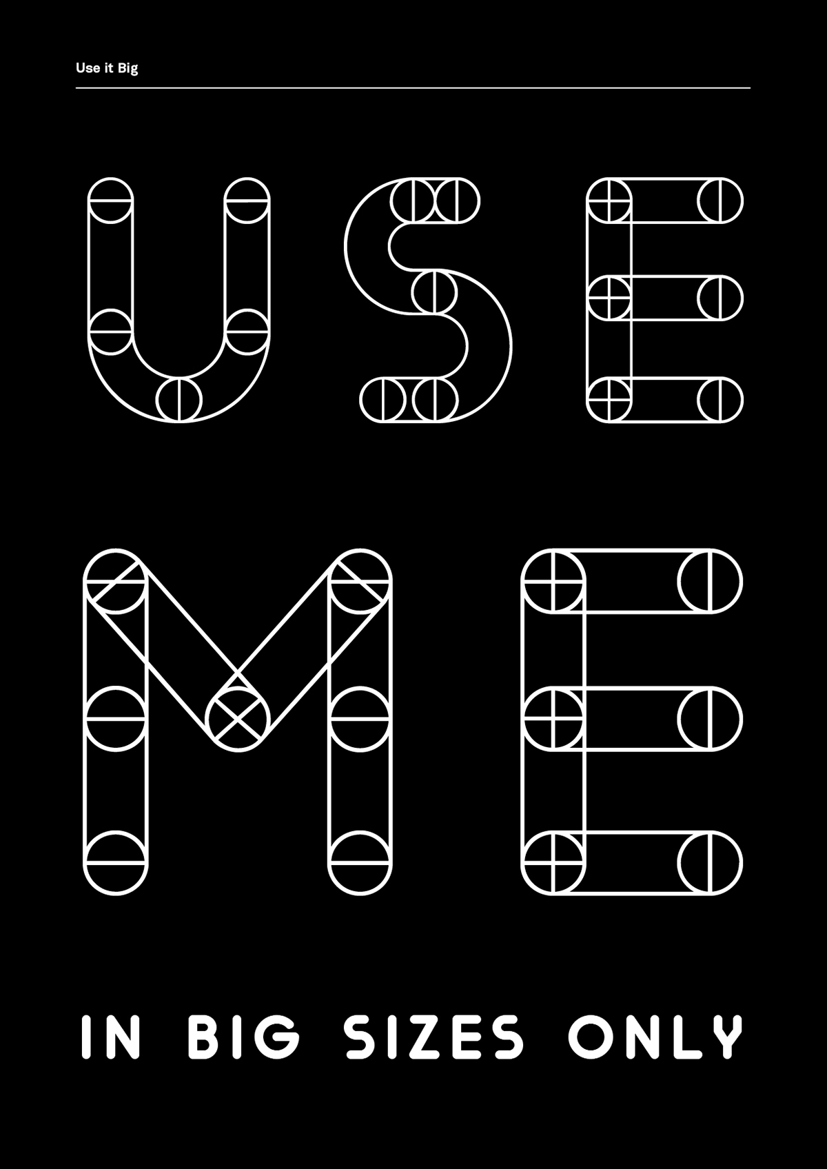 font type Typeface ultratypes barcelona modular Rotula system visible transparent grid experimental module Display tipografia
