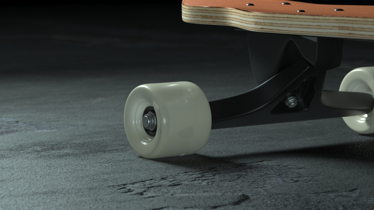 3D 3ds max animation  arnold CGI LONGBOARD modeling product visualization Render visualization