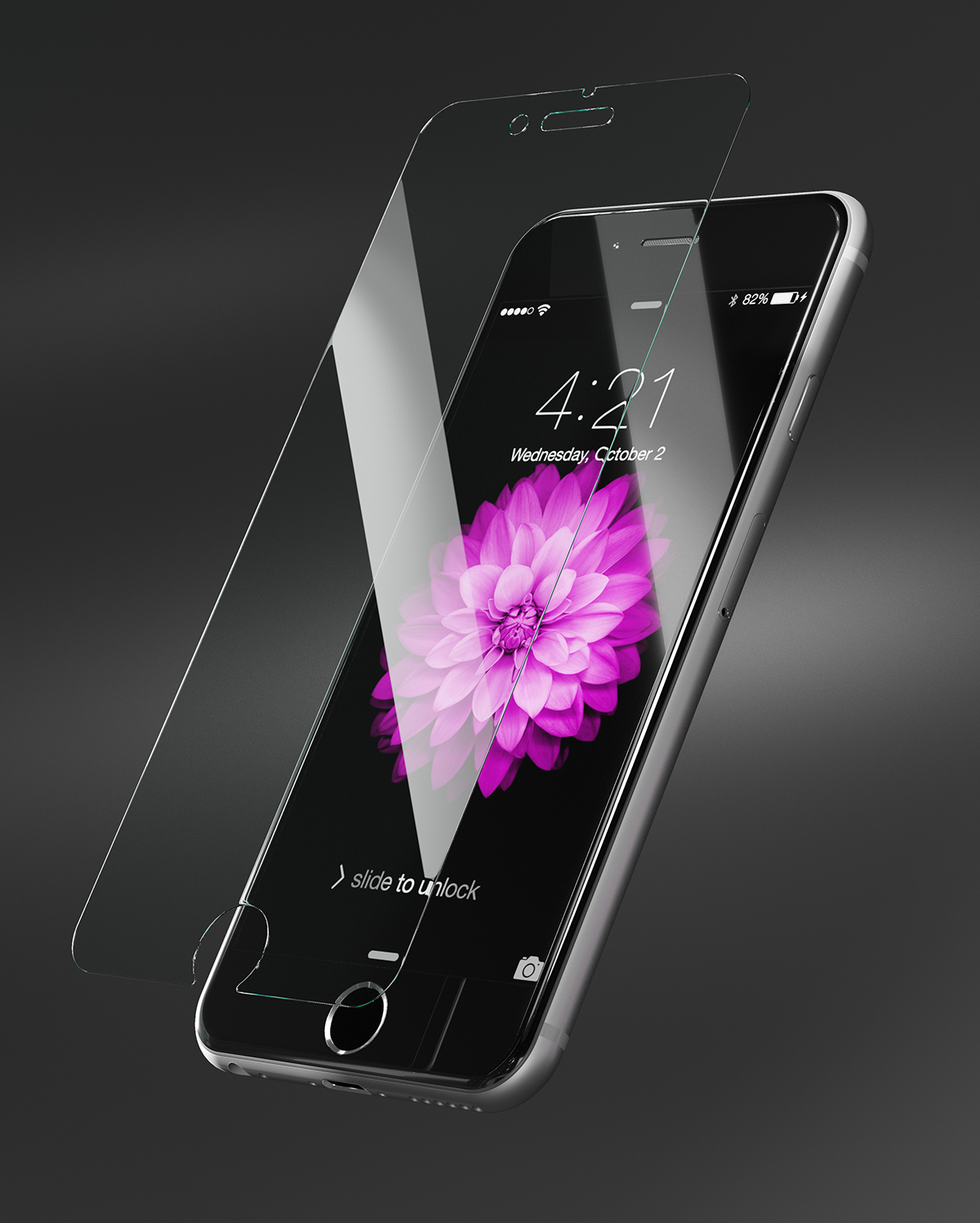 iphone apple protector glass CG rendering product Gadget 3D