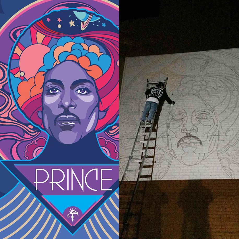 prince tribute gig ripprince portrait