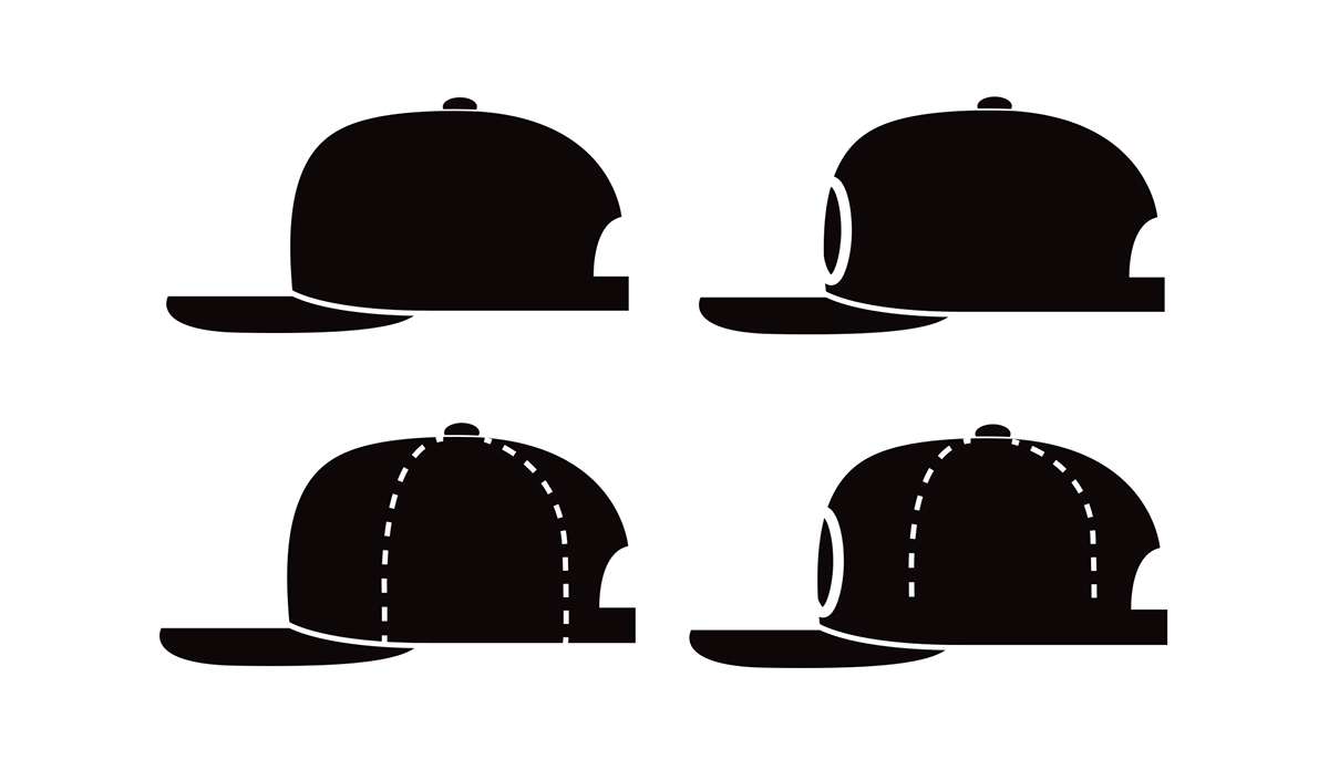 logo vector blackandwhite Hats