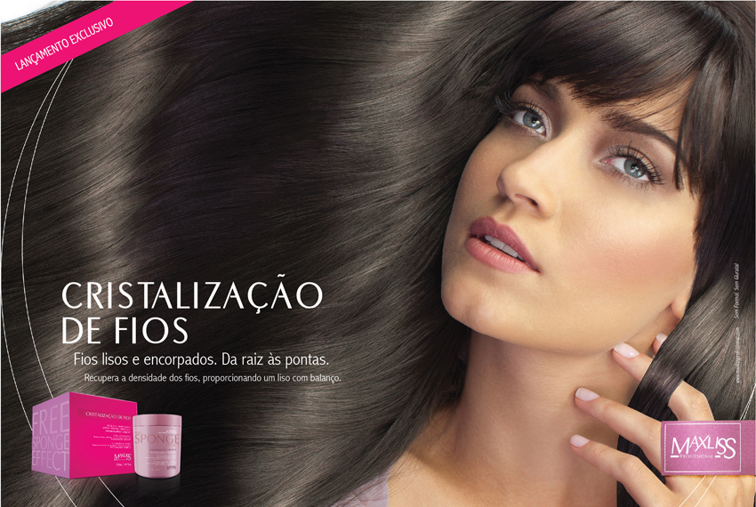 Maxliss thiago calza embalagem package magazine hair beauty Straight
