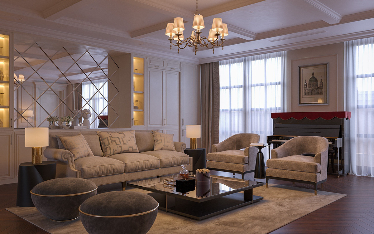 architecture interior design  kiến trúc livingroom luxury Mordern Design neoclassic neoclassic design nhà đẹp Thiết kế nội thất